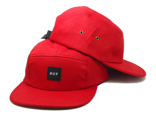 HUF 5 Panel Red Snapback Hat SF 0512
